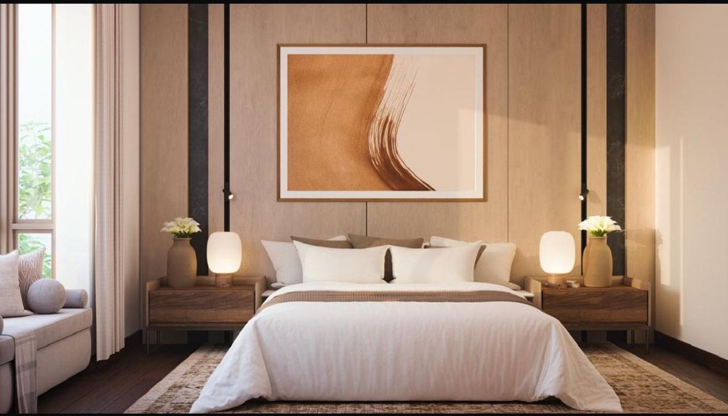 Lavender Oaks Kitisuru master bedroom interior design by Art Le Chic